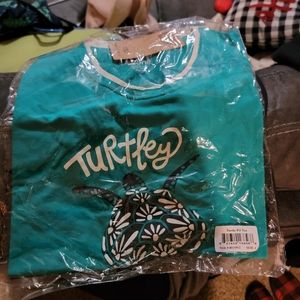 Sz L 2 piece Sea Turtle Pajama Set